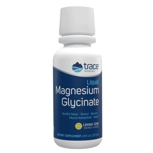 Trace Minerals Magnesium Glycinate - Liquid Magnesium Glycinate for Bone, Nerve & Digestive Health -...