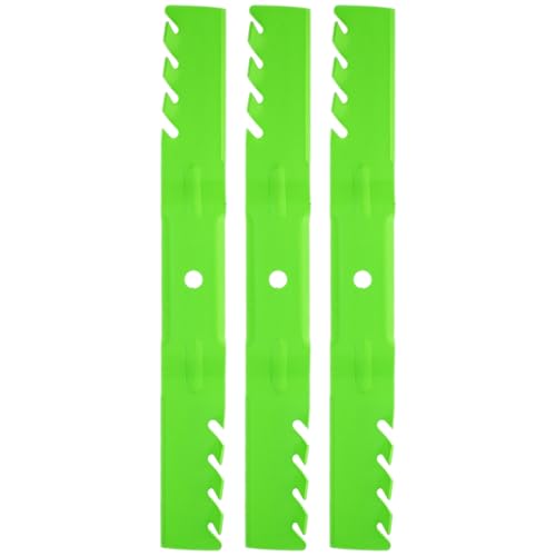 8TEN LawnRAZOR Blade for Ariens Gravely Ikon ZT XL 60-Inch Deck 00273100 (Toothed Mulching) 3 Pack
