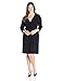 Anne Klein Women's Plus-Size V-Neck Drape Dress