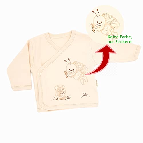 Ipeksi Baby Neugeborenen Baby Set 100% natürliche Baumwolle Erstausstattung Erstlingsausstattung Ausstattung Unisex Kleidung Geschenkeset Babyausstattung mit 5 Teilig für Babys 0-4 Monate - Image 4