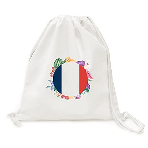 Sac en tissu pliable France, cabas réutilisable pour fruits et légumes