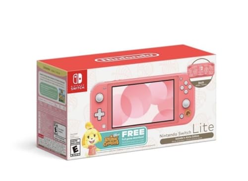 Nintendo Switch Lite Animal Crossing: New Horizons Isabelle Aloha Edition + Animal Crossing New Horizons game