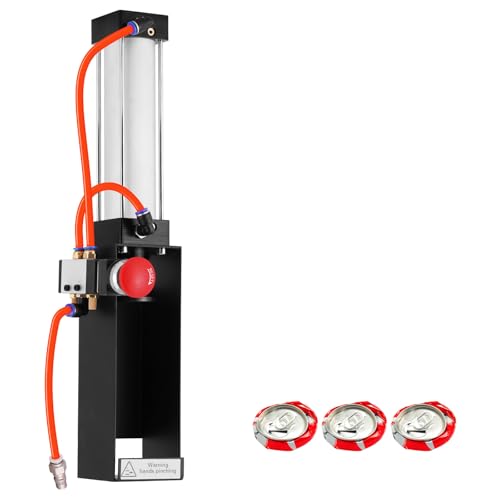 YUCHENGTECH Pneumatischer Dosenbrecher für Recycling 12oz~16oz Dosen Wandmontierte Aluminium Dosenbrecher Heavy Duty Pneumatischer Zylinder Dosenbrecher