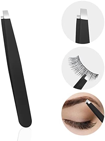 Pinkiou 3Pcs Professional Tweezer for Facial Hair Women & Men Stainless Steel Precision Tweezers for Ingrown Hair Tweezers for Men & Women