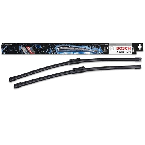 Image of BOSCH 3397007854 AeroTwin Wiper Blades - Set of 2 (26 inch & 23 inch) Top Lock 19mm | Driver and Passenger Side Original Equipment Replacement Blades
