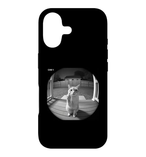 Funny Cat Flipping Off Middle Finger On Security Camera �X�}�z�P�[�X iPhone 17 �p
