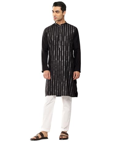 Kurta à manches longues Chanderi en soie homme See Designs
