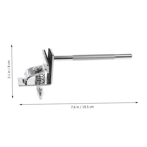 Abrazadera para cowbell para batería, soporte estándar para bombo con clip de fijación ajustable para instrumentos de percusión miniatura 2