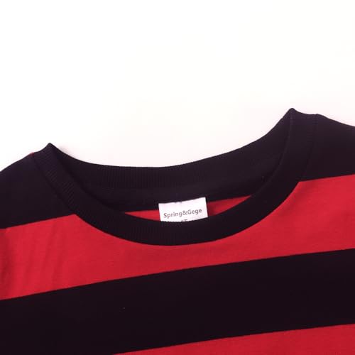 T-shirt rayé garçon manches courtes col rond coton 7-8 ans