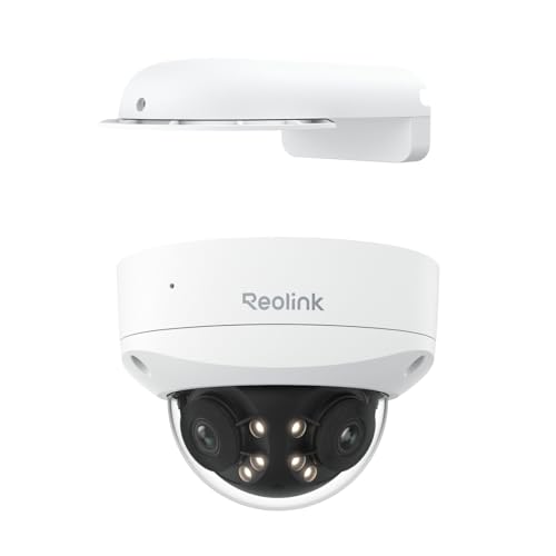 REOLINK Duo 3V PoE, 16MP UHD Dual-Lens PoE Security Camera with 180° Panoramic, Motion Track, Color Night Vision, Smart Detection, 2 Way Talk, IK10 V