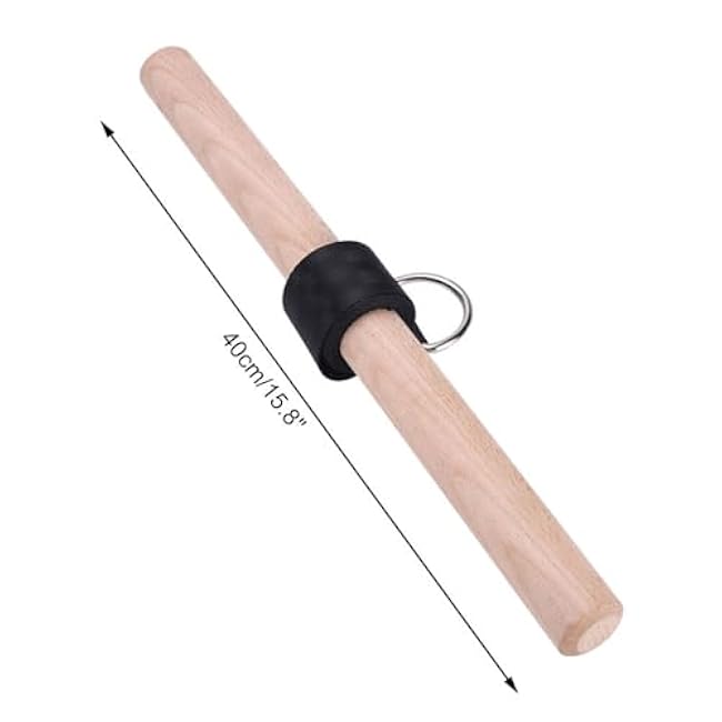 Forearm Strengthener, Wrist Roller Hand Grip Exerciser with Beech Handle for Workout Fitness Strength Training