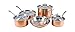 Calphalon T10 Tri-Ply Copper 10 Piece Set, Brown