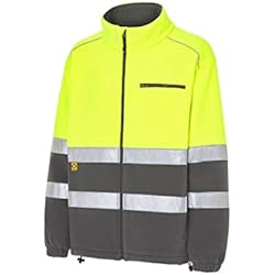 Monza Ropa De Trabajo Precios Forro Polar De Trabajo Reflectante de Invierno de Manga Larga Alta Visibilidad de Hombre Profesional. Gris Talla 3XL. Ref: 4750