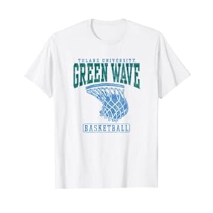 Tulane University Green Wave Basketball Hoop T-Shirt