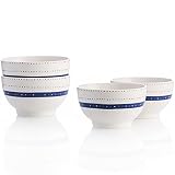 Set 4 bowls UNITED COLORS OF BENETTON- BE114 Set 4pcs bols 650ml New Bone China diseño Puntos de Colores Casa Benetton, Loza