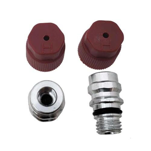2576 R134A Air Conditioning 90 degrees 3/8 High Side Adapter Retrofits Fits R12 to w/free cap