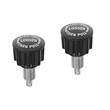 VICASKY 2 Stück Rotierender Zugstift Knopf für Fitnessbike Abs Ersatzteil Schwarz Schnellinstallations Kugelkopf Ersatz für Heimtrainer Zubehör