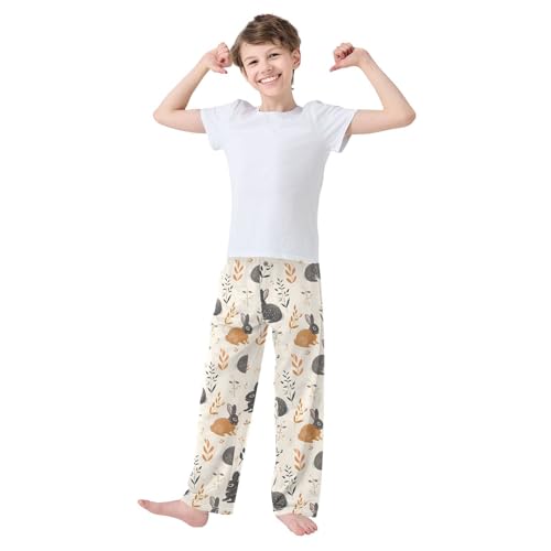 Animal 28 Pajamas Bottoms with Pockets Comfy Pjs Sleepwear Elastic Waistband Pajamas Pants Lounge Pants for 6-14 Years2