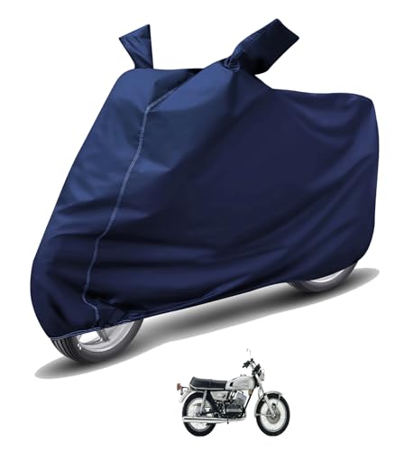 Image of Auto Hub Waterproof Bike Cover Compatible with Yamaha Rd 350 Dustproof, UV Protection Two Wheeler Bike Rd 350 Cover - Blue