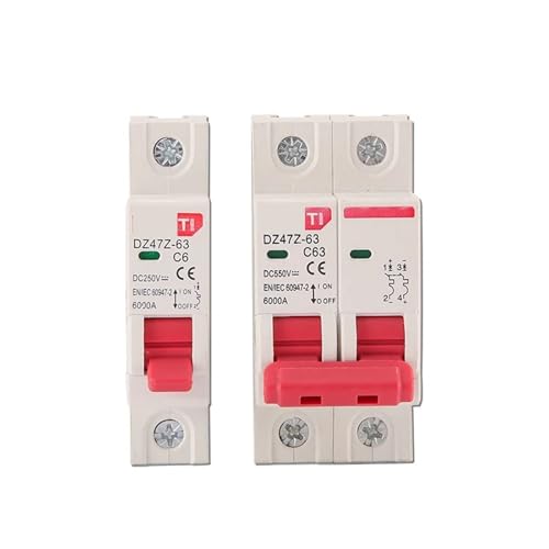 Disjoncteur à air comprimé DZ47Z-63 1P pour sécuriser un circuit de batterie DC 250V