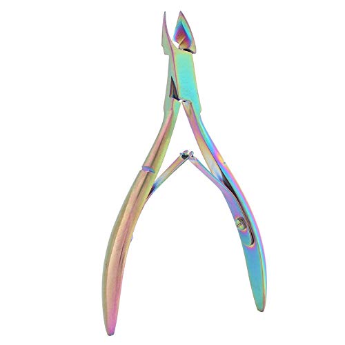 Nail Nipper, Stainless Steel Cuticle Nipper Nail&Toe Nail Dead Skin Remover Pedicure Manicure Tool, Perfectly for Leuconychia and Thick Nails Colorful