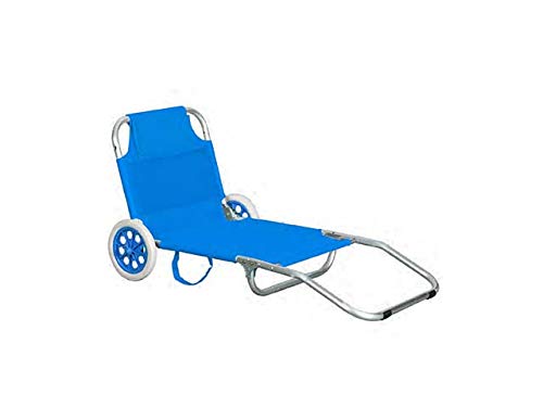 Spiaggina c/ruote alluminio spiag008