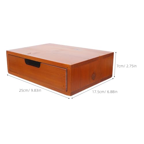 Organisateur tiroir en bois vintage pour ranger un bureau encombré - 3