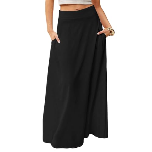 Women's 2025 Bohemian Long Floral Skirts Flowy High Waist Floral Maxi Skirt Summer Regular Trendy Skirts
