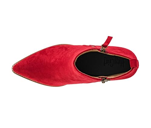 Corkys Footwear Hey Girl Women's High Standards 3.5-Inch Heeled Bootie, Featuring Two Functional Side Zippers and A Lightly Cushioned EVA Insole For All Day Comfort4