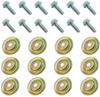 #US Part Replacement for 7518529 and 7556065 Skid Plate Screw Bolt w/Washer for P0laris for 12 Set #USPartNH8174