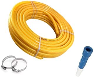 Duty 3 Layered Yellow Braided Water Hose Pipe (Size : 0.75 inch, Length : 10 Meters) Garden