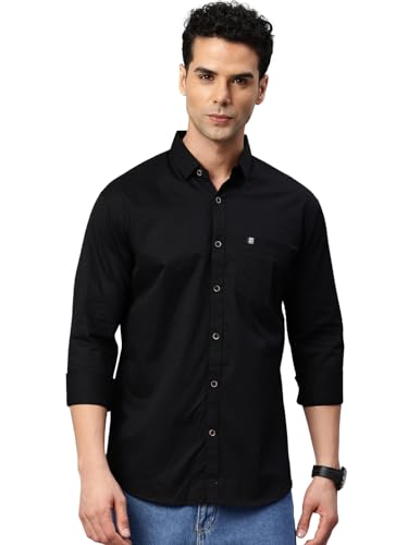 Majestic Man Comfort Slim Fit Solid Pure Cotton Casual Shirt