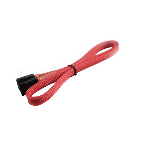 Cable de Datos SATA 3.0 60cm 180° a 180° Rojo