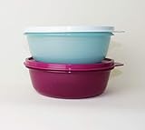  TUPPERWARE Hitparade 2X 600ml Hellblau + Brombeer Clarissa, Panorama Kühlschrank + Ausstecher Blau Herz