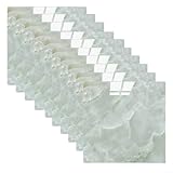 Feeshoppher Selbstklebende Wandpaneele, 30 x 30 cm, XPE-Material, wasserdicht und leicht zu reinigen, für Küche und Badezimmer, Dekoration, Marmor-Effekt, abziehen und gestalten (grün)