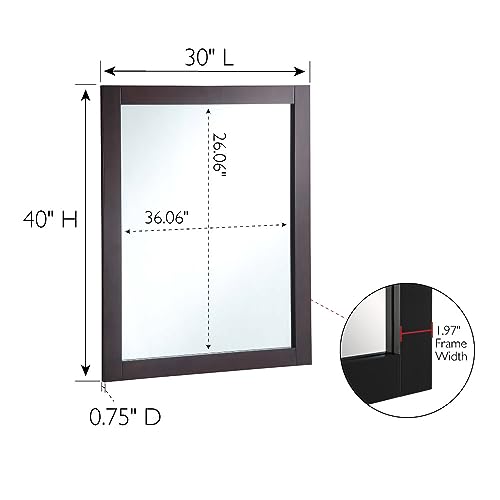 Design House Shorewood 547109-ESP Schrank, 40 x 30 cm, Espresso