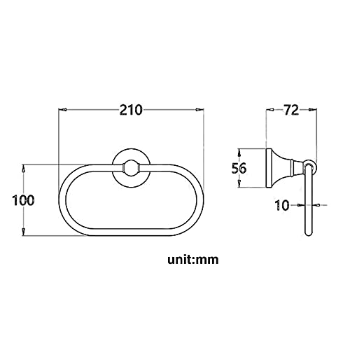 Porte-serviette de bain fixation murale robuste contre le désordre - 5