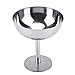 LIZEALUCKY Stainless Steel Ice Cream Goblet Cups Serving Dessert Dish Bowls for Salad Fruit Cereal Pudding for Home Hotel Restaurants Parties(Tall)