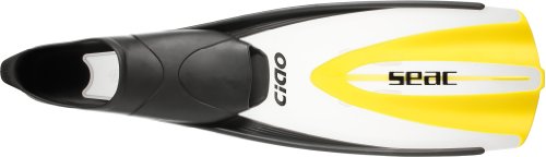 Seac Diving Ciao Fins (Yellow, 44/45)