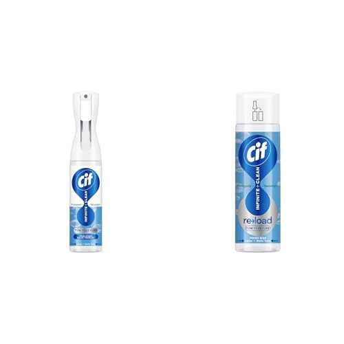 Cif Infinite Clean Sprey + Yedek Şişe Lotus ve Deniz Tuzu (280Ml +280 Ml)