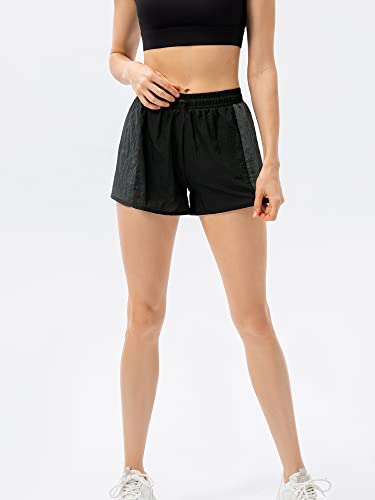 Shorts de corrida feminino 2 em 1 shorts esportivos para treino fitness ciclismo academia atlética c