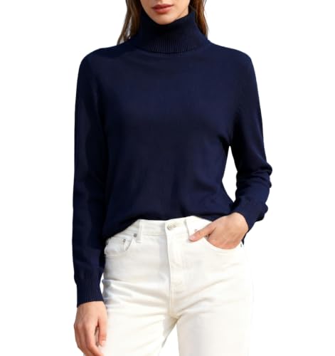 Image of DAIMIDY Turtleneck Sweater for Women Long Sleeve Knit Tops | Soft and Breathable,Ensuring You Stay Comfortable Throughout The Day.Perfect for Party, Holiday,Work,Shopping,Daily Etc.