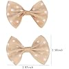 100 Pcs Grosgrain Ribbon Mini Bow Ties Craft for DIY Kids Hair Clips, Hair Bows Accessories (Multicolor, 1.97 inches)