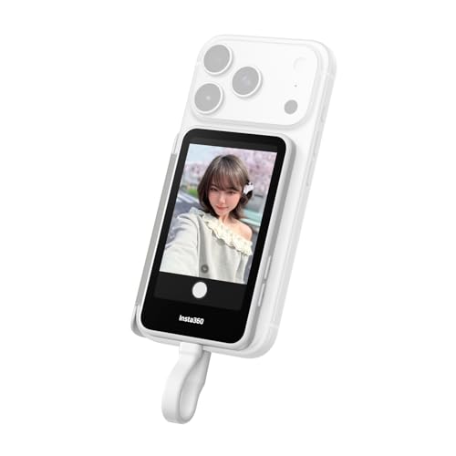 Insta360 Snap 自撮りモニター - 自撮り・Vlog向け 4K マグネット式自撮りモニター（iPhone/Android対応、タッチ操作、有線で瞬時に接続）（Amazon）