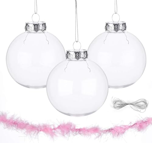 ilauke Acrylkugeln DIY Kugeln 12 stück Christbaumkugeln...