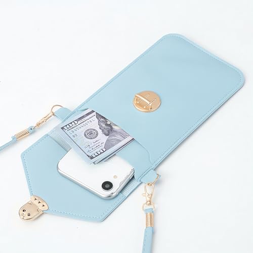 Small Cell Phone Bag for Women, Mini Over Shoulder Handbag Purse with Credit Card Slots3