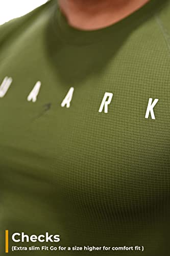 Image of FUAARK Men's Round Neck Slim fit Gym & Active wear Sports T-Shirt for Workout & Casual Wear