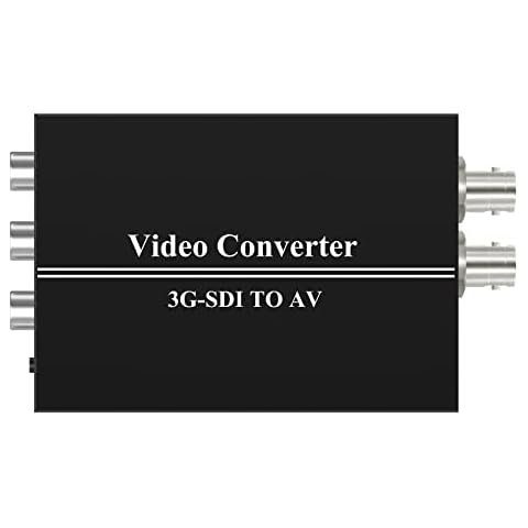 Wiistar 3G SDI to AV Converter BNC to RCA Audio Scaler with SDI Signal Loopout Support Convert HD-SDI,3G-SDI Signal for TV Cover