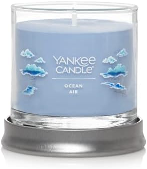 Yankee Candle Ocean Air Scented, Signature 4.3oz Small Tumbler Single Wick Candle, Over 20 Hours of Burn Time