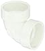 Spears P331 Series PVC DWV Pipe Fitting, Vent Elbow, 2" Hub